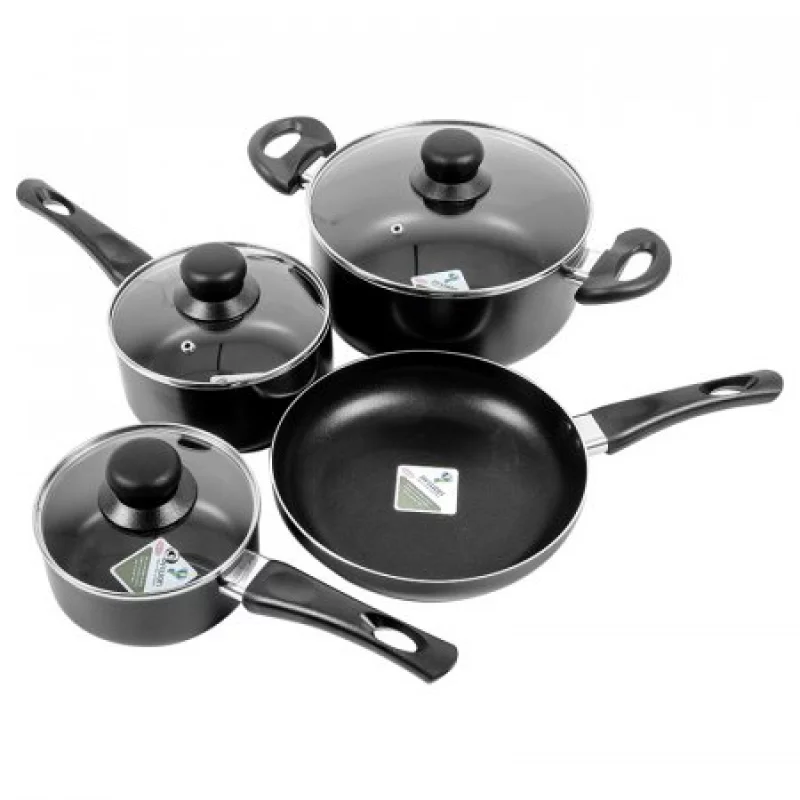 Bateria De Ollas Alp Alpine N Aluminio Antiadher Ine Ai 20632B 7P