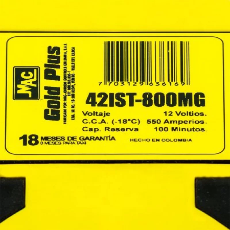 Bateria Mac Caja 42 Gold Libre Mantenimiento