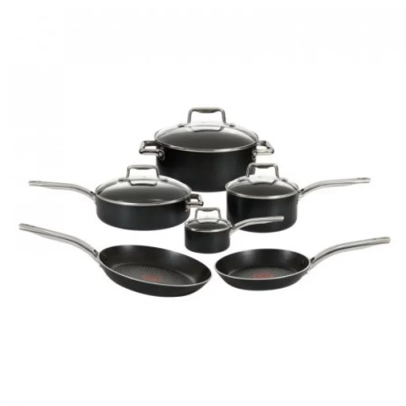 Bateria Tefal Negro 10 PZ Antiadherente