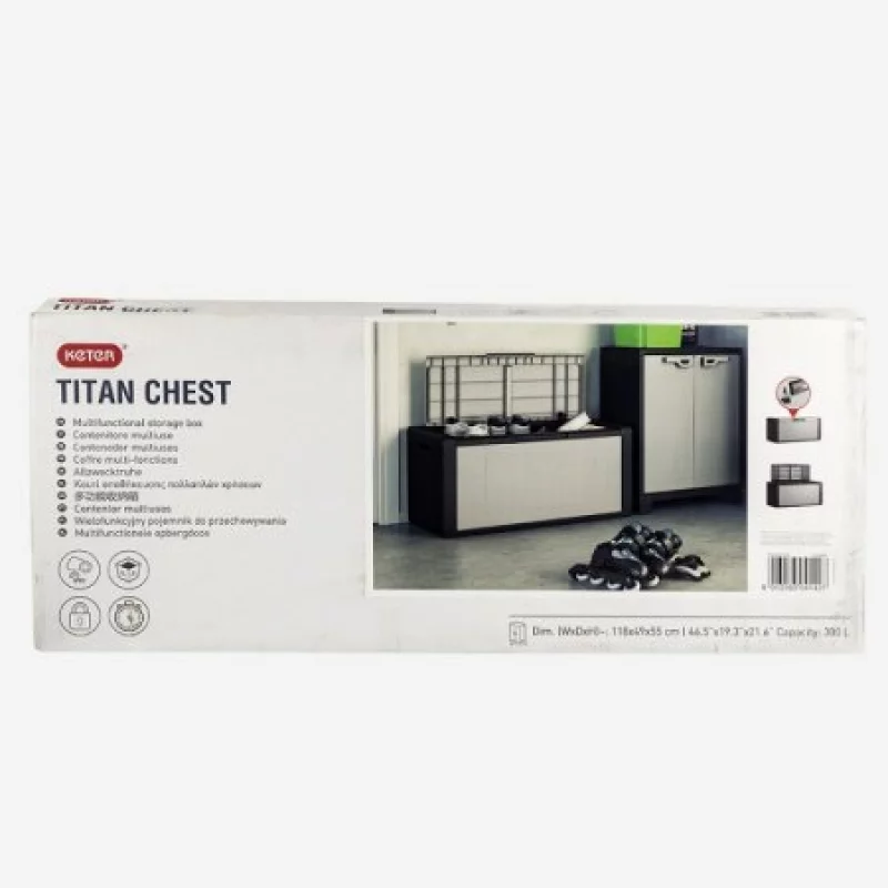 Baul Kis 97630027045 Lienxo 31 Titan Gris 300 Lt 8.96 Lb