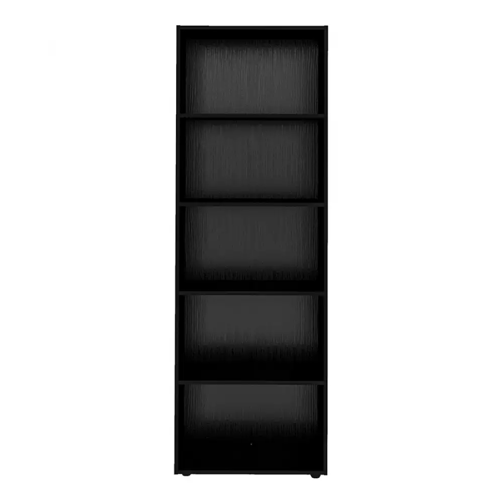 Biblioteca Bertolini Multy 60X180X30Cm Negro Mdp 4146