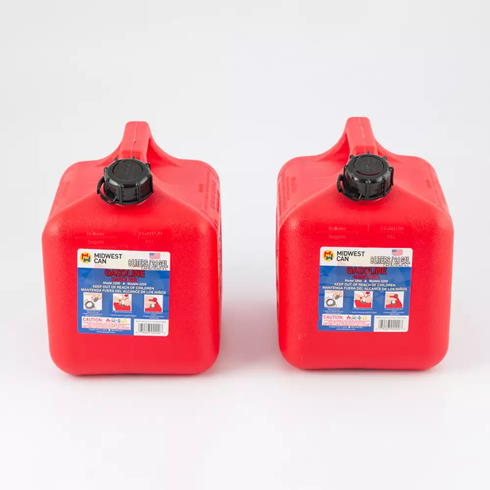 Bidon 2 Galones Midwest Rojo X 2 Unds Precio Especial