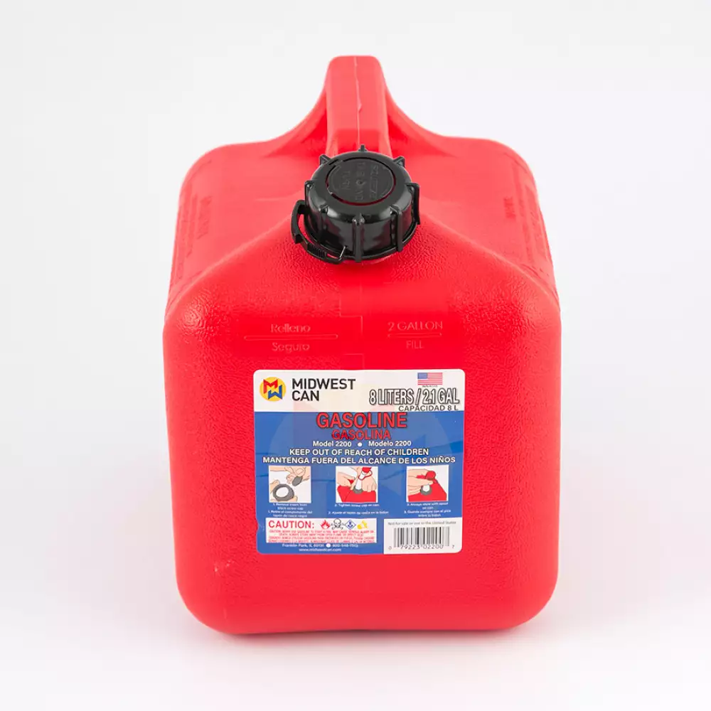 Bidon 2 Galones Midwest Rojo X 2 Unds Precio Especial