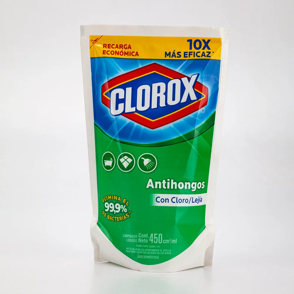 Blanqueador Clorox Doypack Antihongos 450Ml 501435