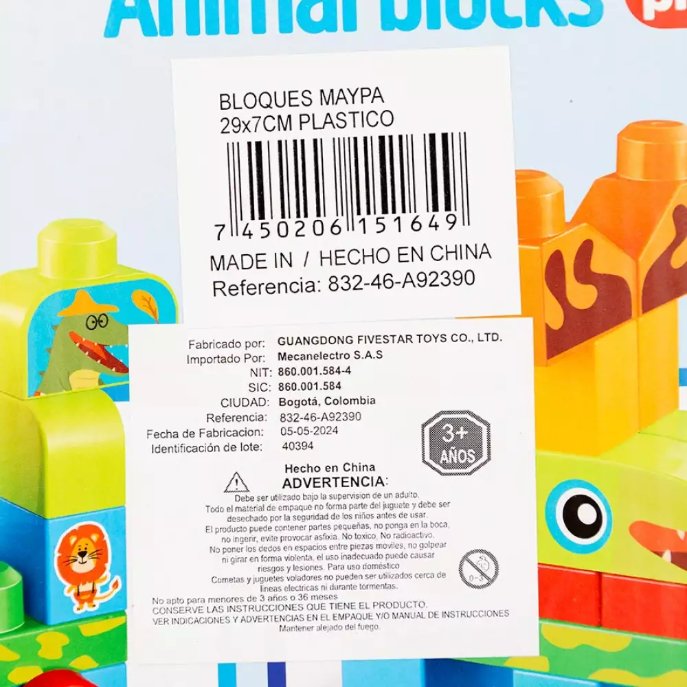 Bloques Maypa 29X7Cm Plastico 832-46-A92390
