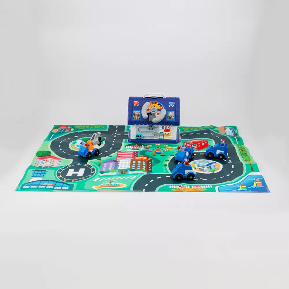 Bloques Maypa Estacion Policia 25X18Cm 55 Pz Plastico