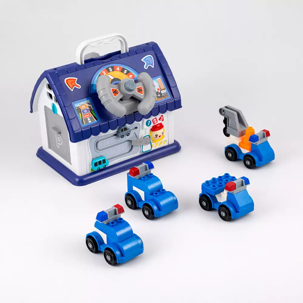 Bloques Maypa Estacion Policia 25X18Cm 55 Pz Plastico