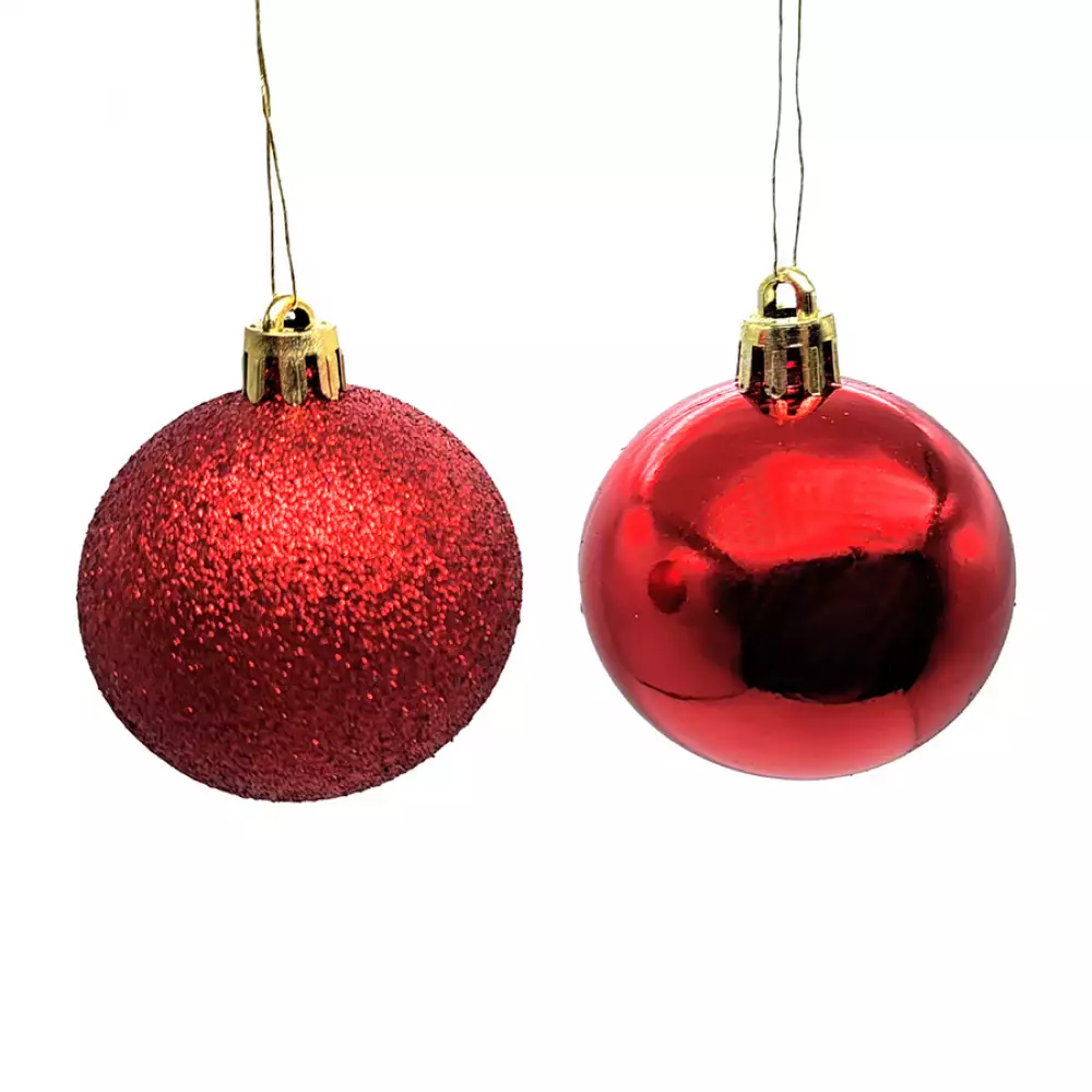 Bolas navideñas rojo 16Pzs 5cm Expressions GS01C03020