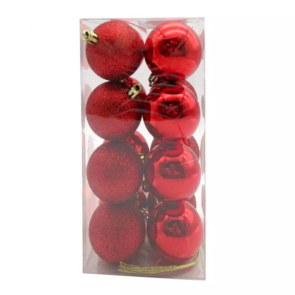 Bolas navideñas rojo 16Pzs 5cm Expressions GS01C03020