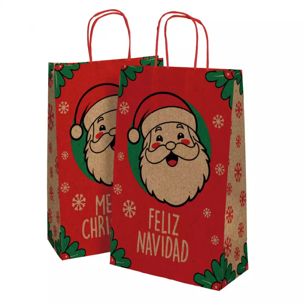 Bolsa De Regalo Kraft Pequeña Mouse Digital 16X23Xcm