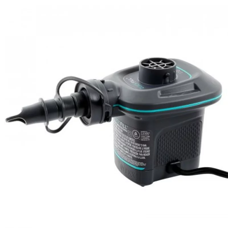 Bomba Intex Electrica 3 B/Quilla 15X22X12Cm Negro Pvc 66639E