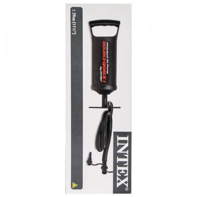 Bomba Intex Manual 29X10X8Cm Negro Plastico 68612