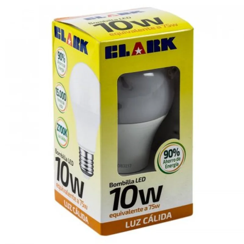 Bombillo Clark E27 Luz Calida 3 Ud 10 W 1208