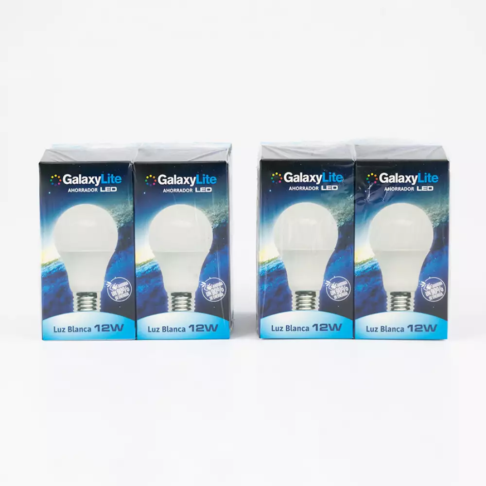 Bombillo E27 Luz Blanca 4 Ud 12W Precio Especial