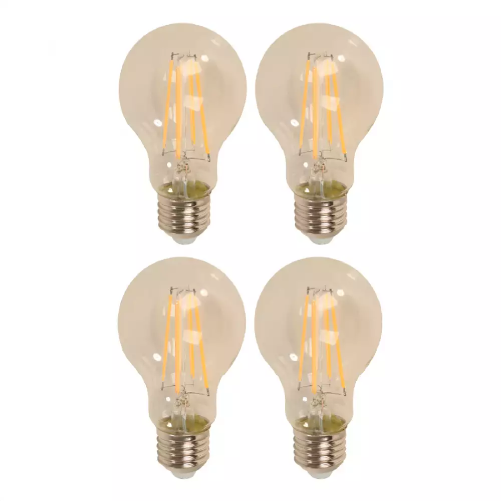 Bombillo Led Ecomax Filamento A60 E27 4 Ud 7 W 23047-1