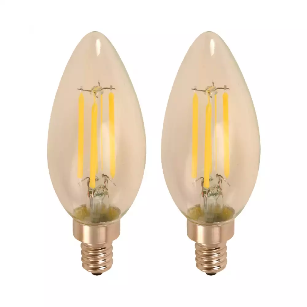 Bombillo Led Ecomax Filamento C35 E12 2 Ud 4 W 22374-1