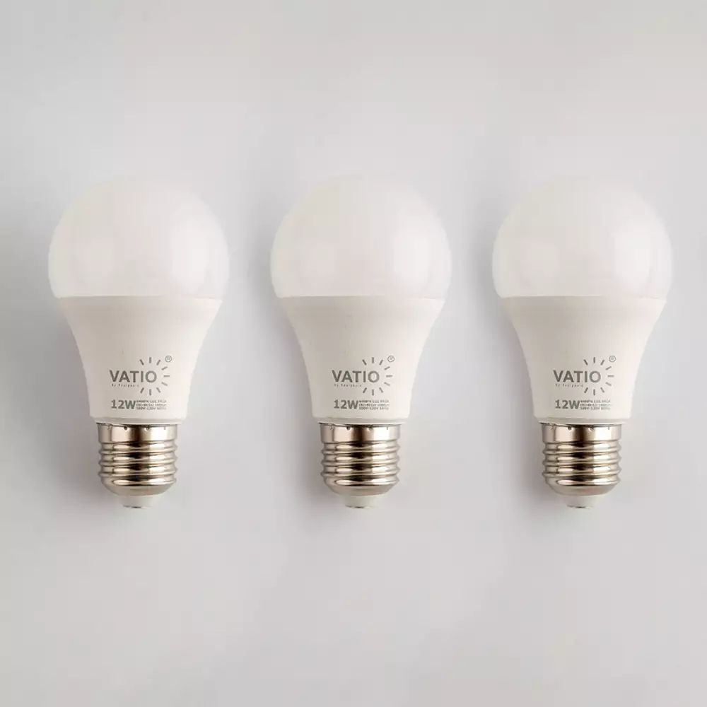 Bombillo Vatio E27 Luz Dia Cm 3 Ud 12 W 22088