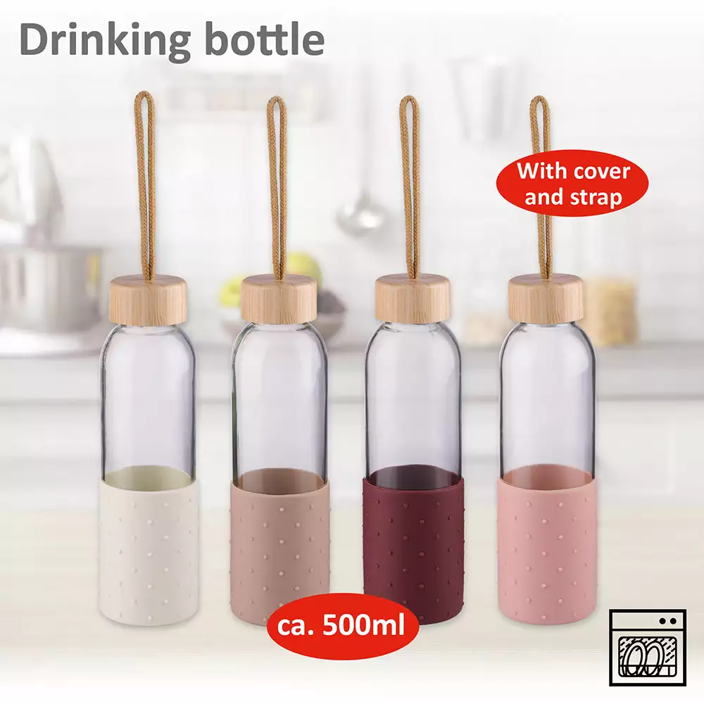 Botella Alpina Transparente 500 Ml Vidrio 871125223055