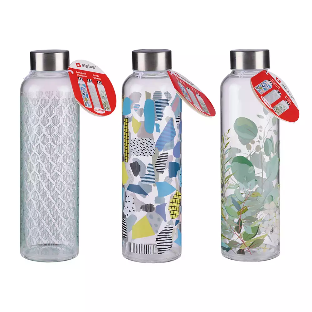 Botella Alpina Transparente 570 Ml Vidrio 871125224019