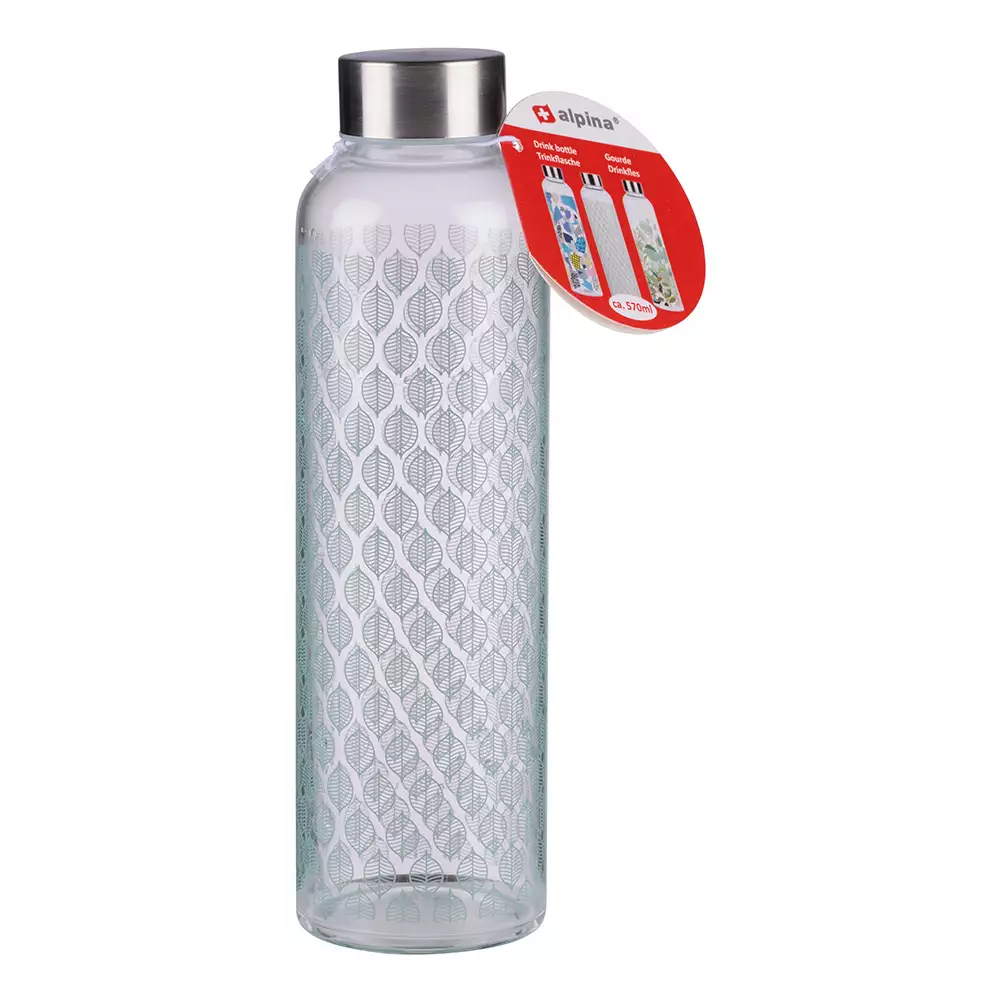 Botella Alpina Transparente 570 Ml Vidrio 871125224019