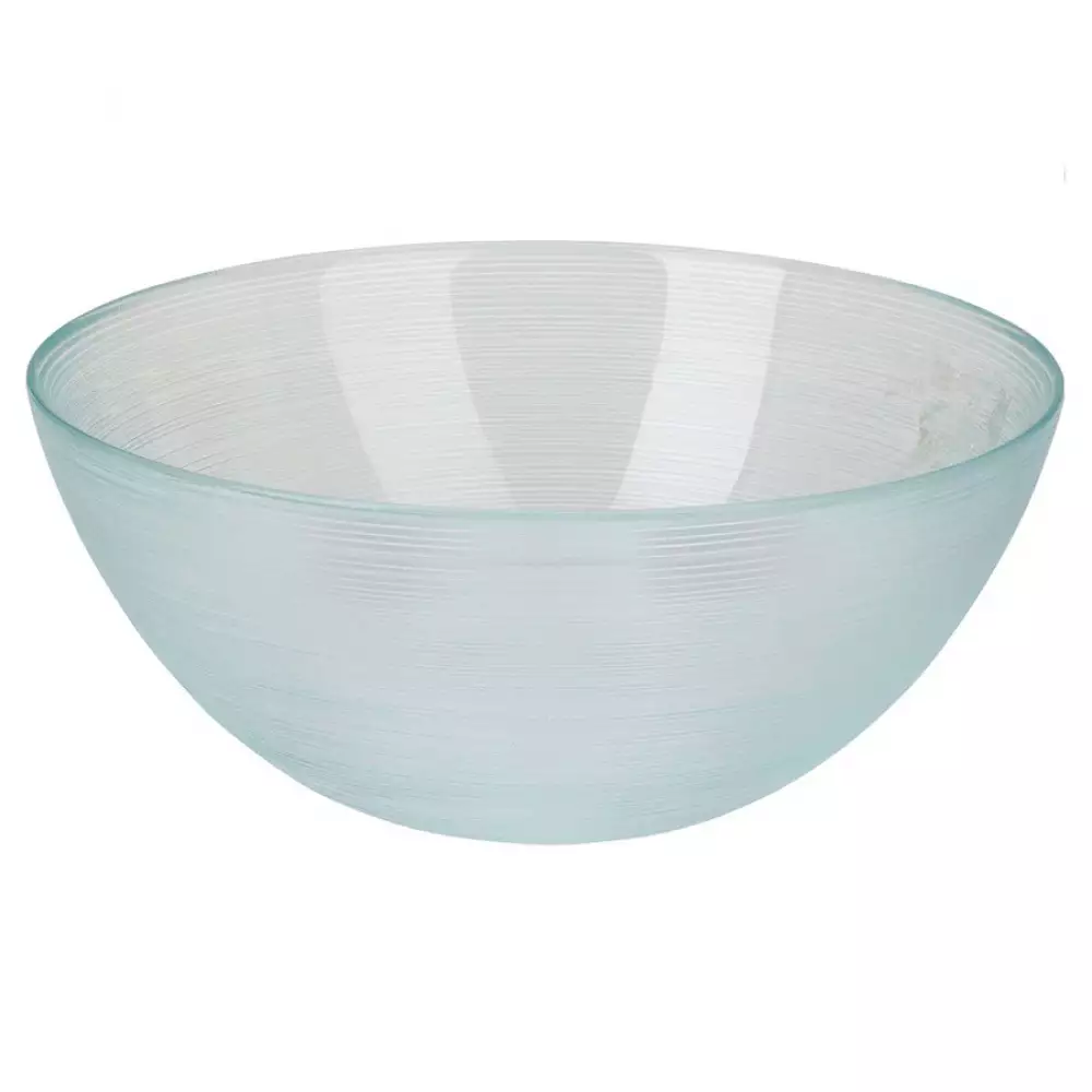 Bowl tazon 1500ml 21cm en vidrio diseño de rayas en relieve 044100020
