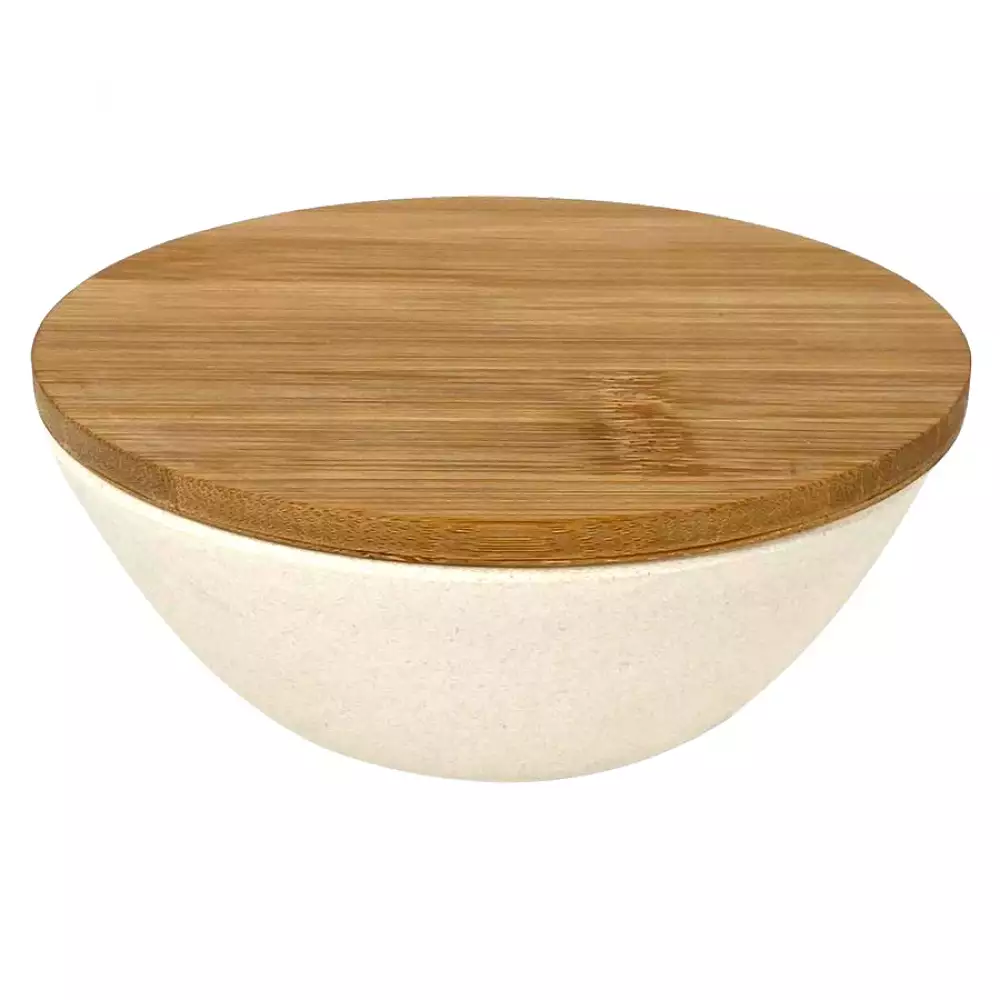 Bowl Tazon Con Tapa Concepts 3200Ml Blanco Y Cafe En Melamina 0852