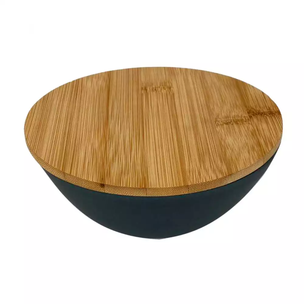 Bowl Tazon Con Tapa Concepts 3200Ml Gris Oscuro Y Cafe En Melamina