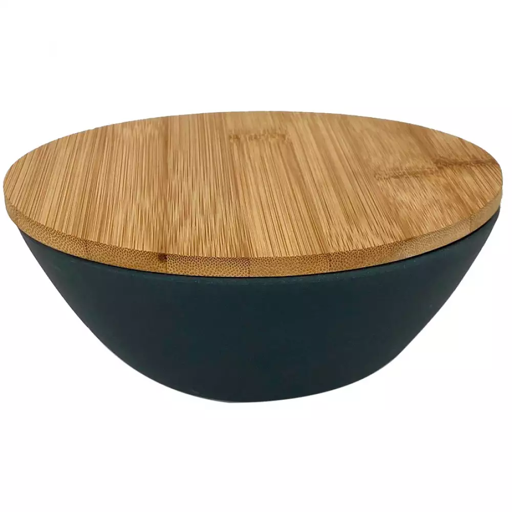 Bowl Tazon Con Tapa Concepts 3200Ml Gris Oscuro Y Cafe En Melamina