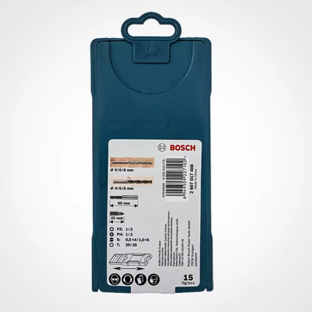 Brocas Y Puntas Bosch Juego 15 Pz 2607.017.408-000