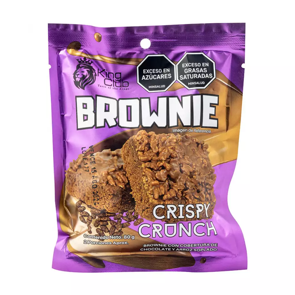 Brownie King Club Crispy Crunch 80 Gr Kc-013
