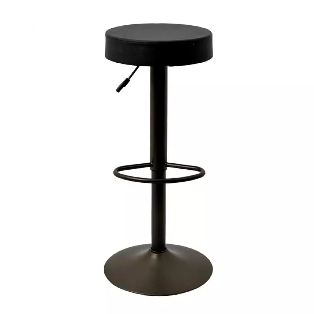 Butaco Bar Expressions Ajustable 35X63X85 Cm Negro Cuero Sintético