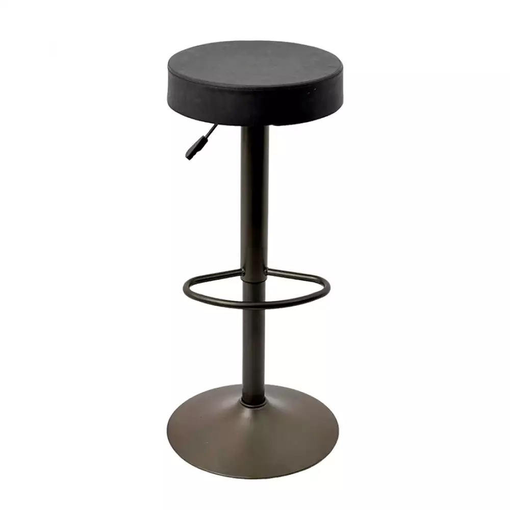 Butaco Bar Expressions Ajustable 35X63X85 Cm Negro Cuero Sintético