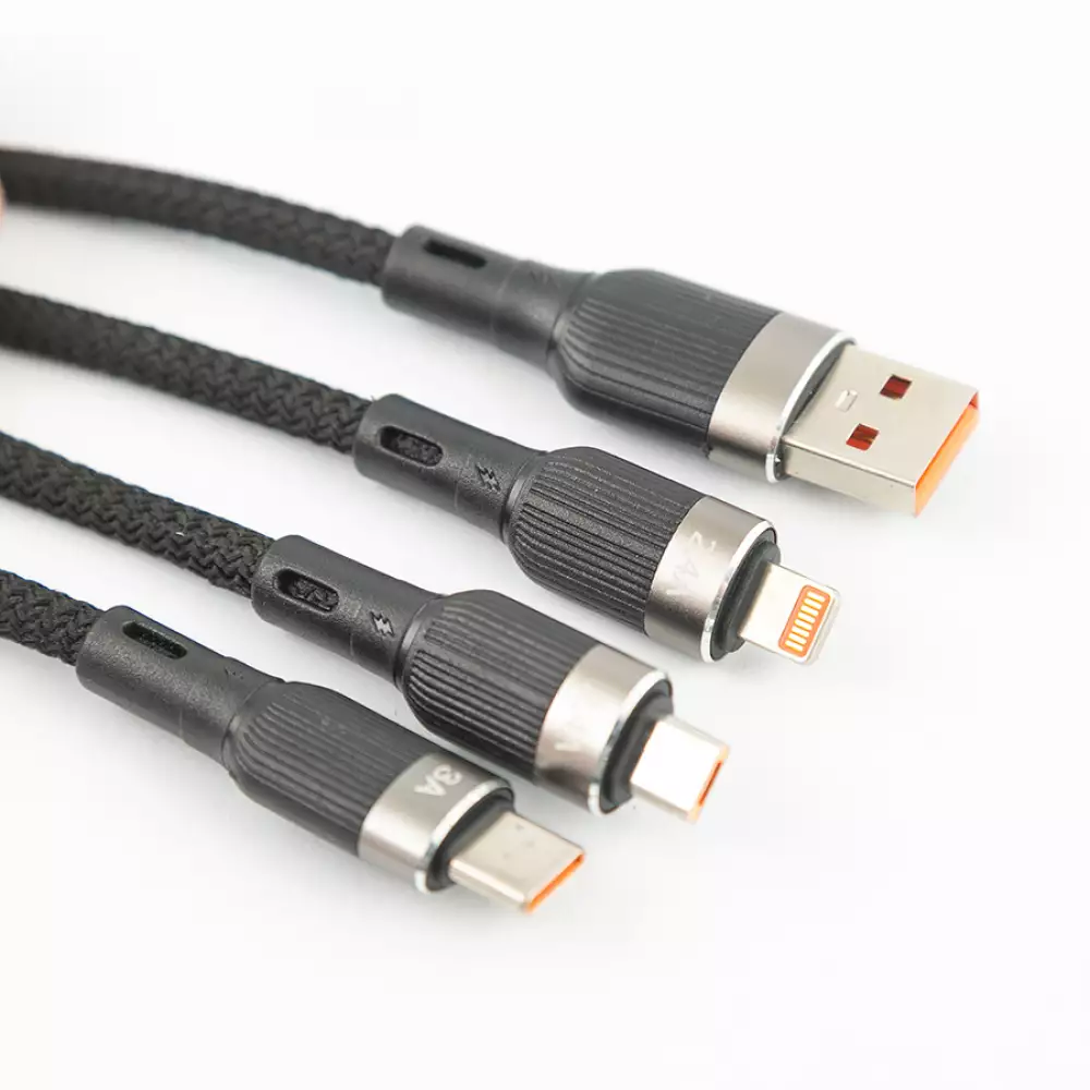 Cable 3En1 Awei Carga Multifuncion 3 Cl-975
