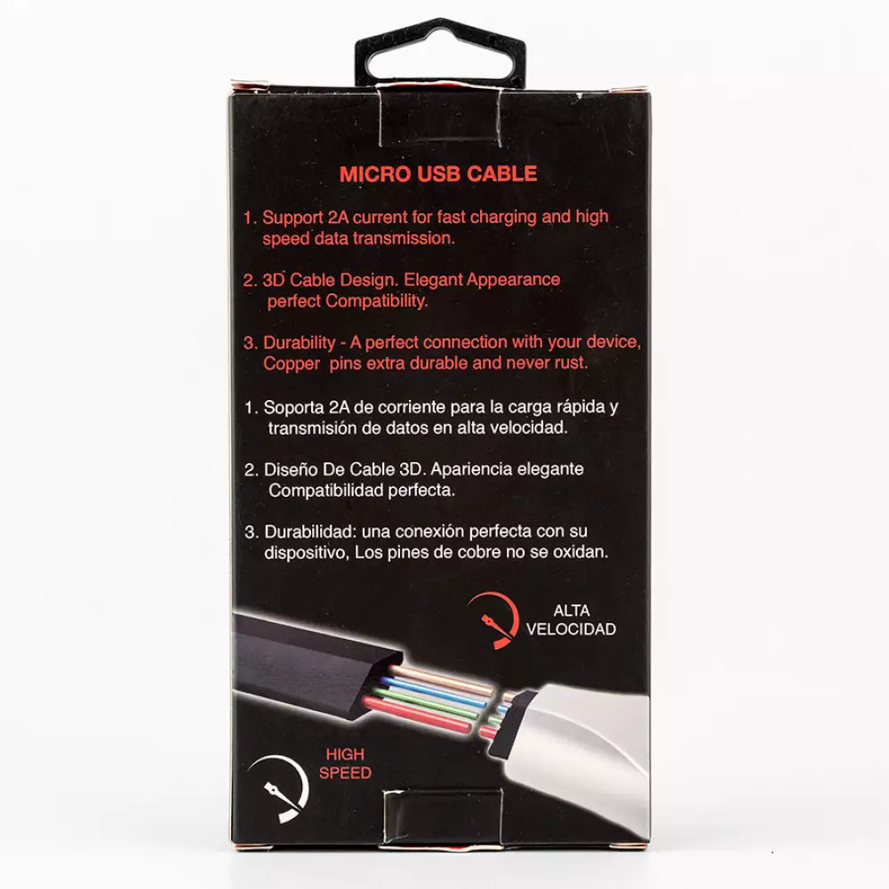 Cable Usb 2 Amp Carga Micro Usb