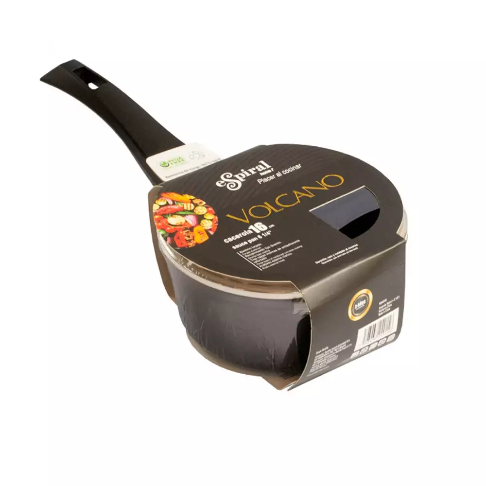 Cacerola Espiral Volcano 16Cm Aluminio Forjado Foa0416