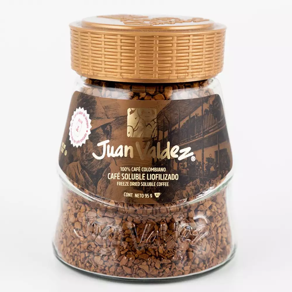 Café Juan Valdez Liofilizado Clásico 95gr Frasco