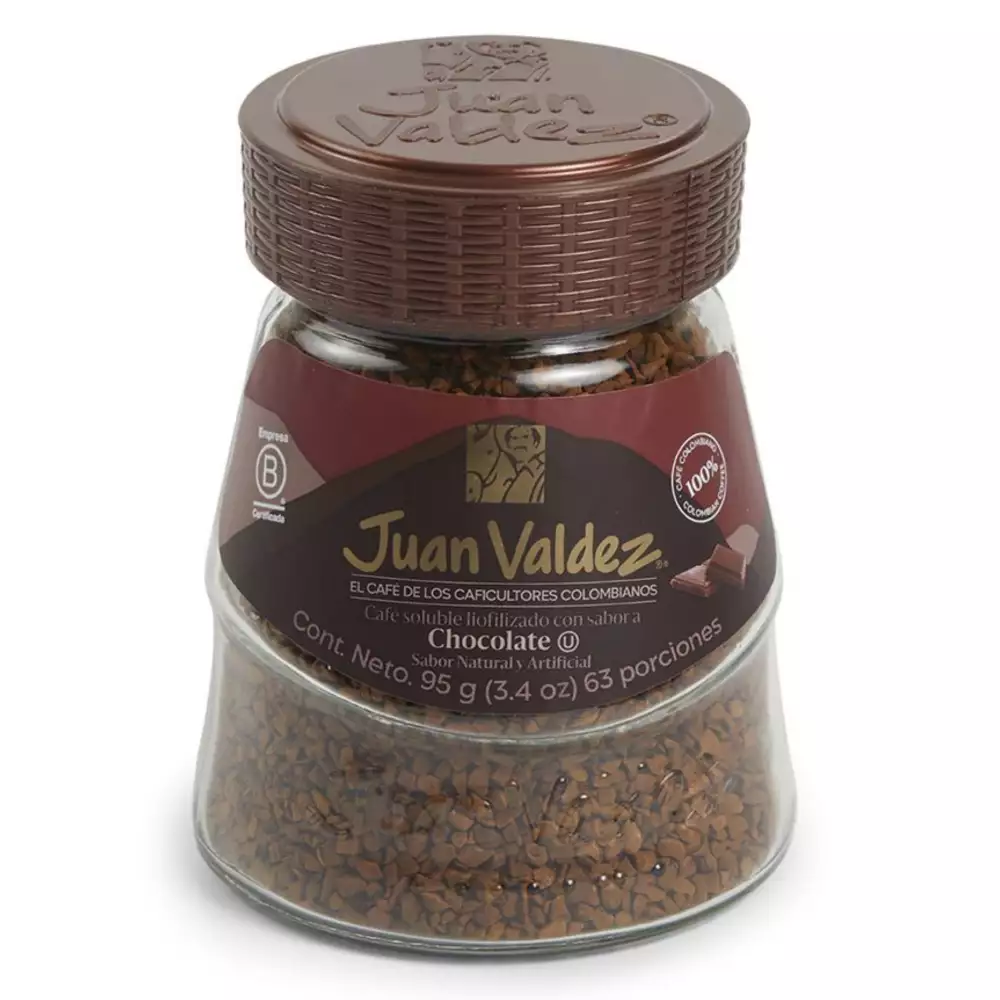 Café lioflizado chocolate x 95 gr juan valdez