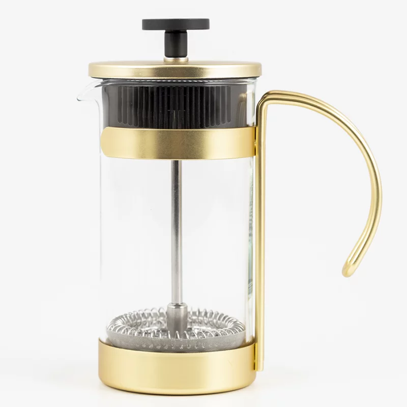 Cafetera Francesa Expressions Dorado 2 Tz Vidrio 1-021-2Gd
