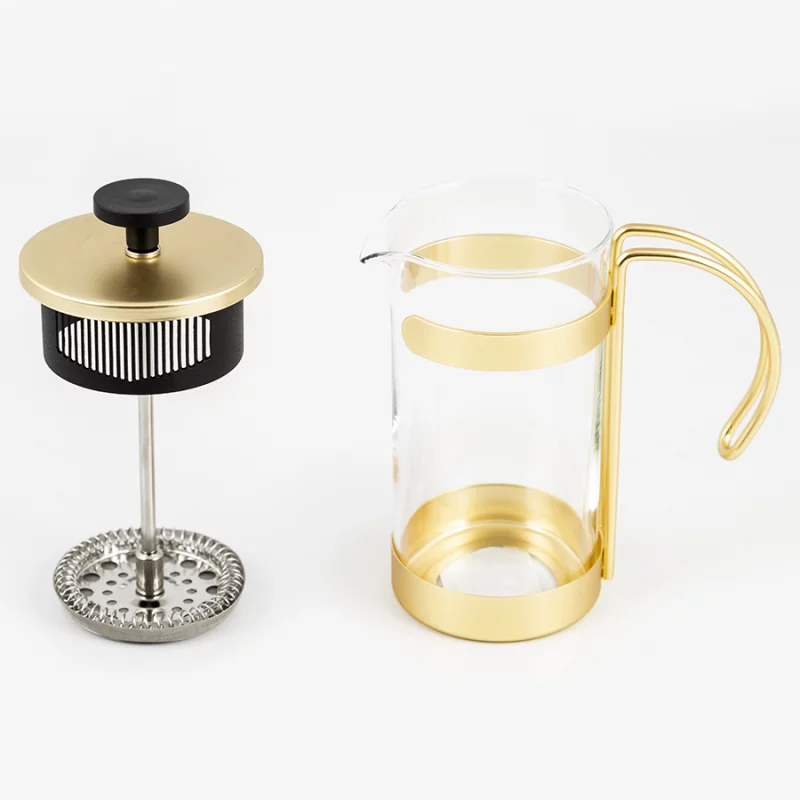 Cafetera Francesa Expressions Dorado 2 Tz Vidrio 1-021-2Gd