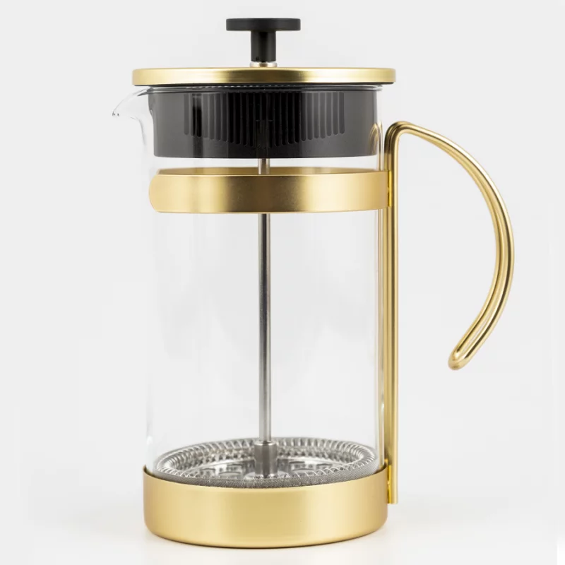 Cafetera Francesa Expressions Dorado 8 Tz Vidrio 1-021-8Gd