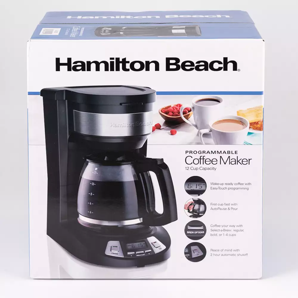 Cafetera hamilton beach hb-46290 12 tz programable negra