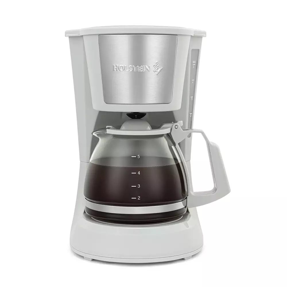 Cafetera Holstein Gris 6 Tz 600 W Acero Inoxidable Vidrio H