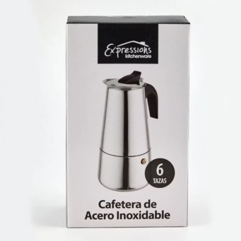 Cafetera Italiana Eléctrica De Acero Inoxidable Para Casa Y