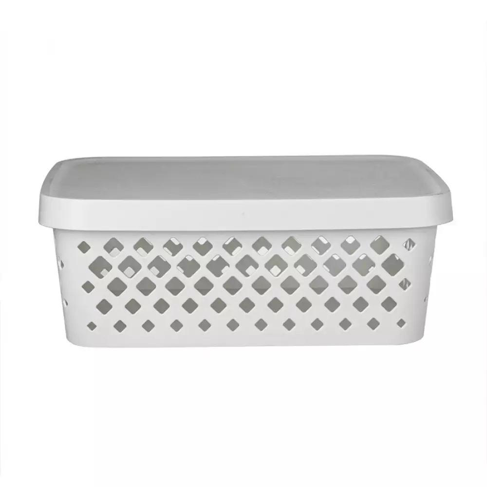 Caja Diamond 36X28X14Cm Blanco 10.5 Lt Plastico Tg515