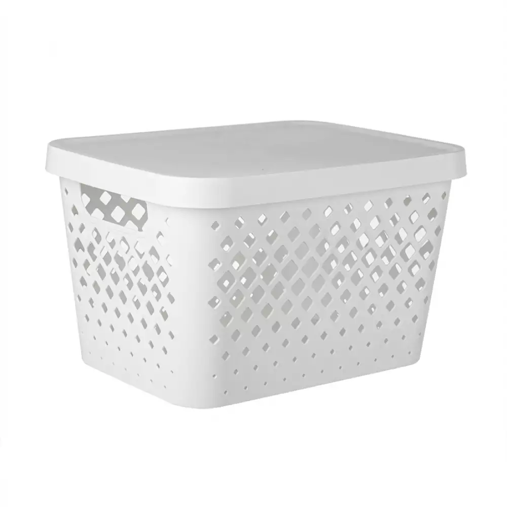 Caja Diamond 36X28X22Cm Blanco 16.5 Lt Plastico Tg515
