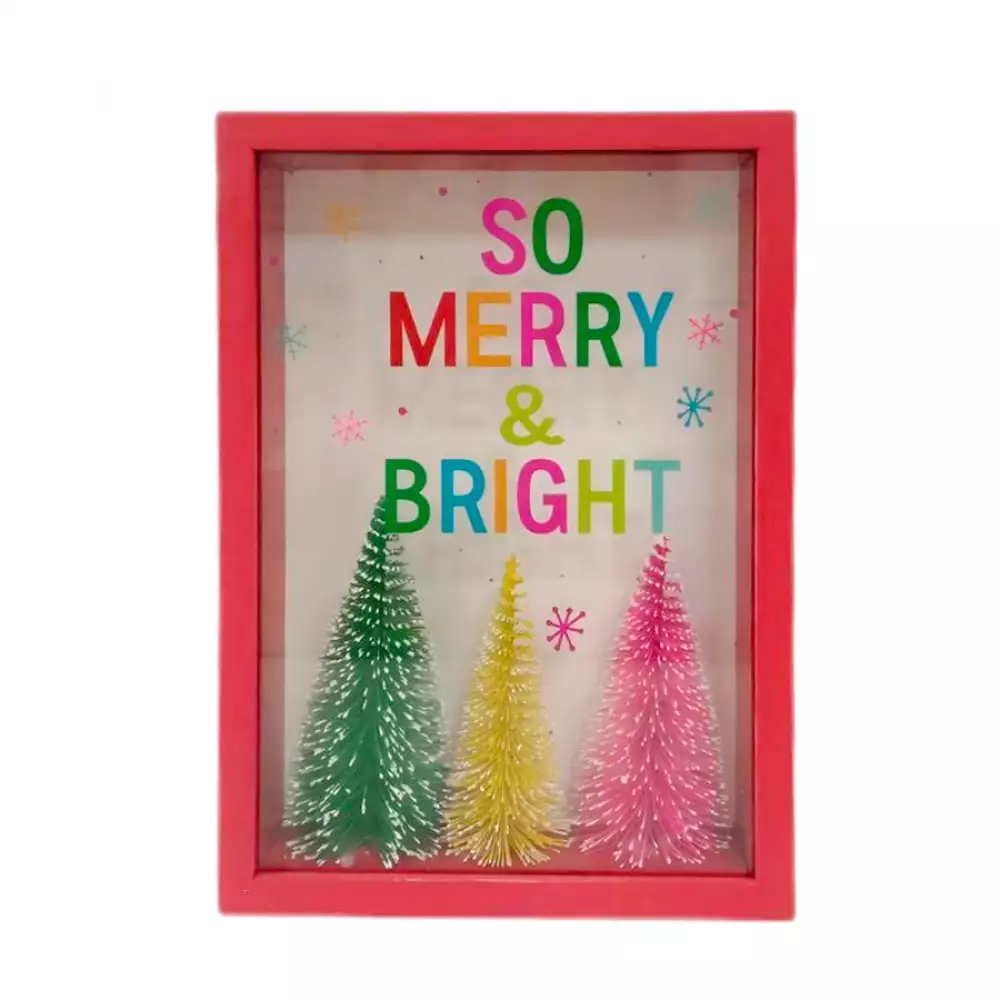 Caja navideña merry and bright expressions 15x20CM