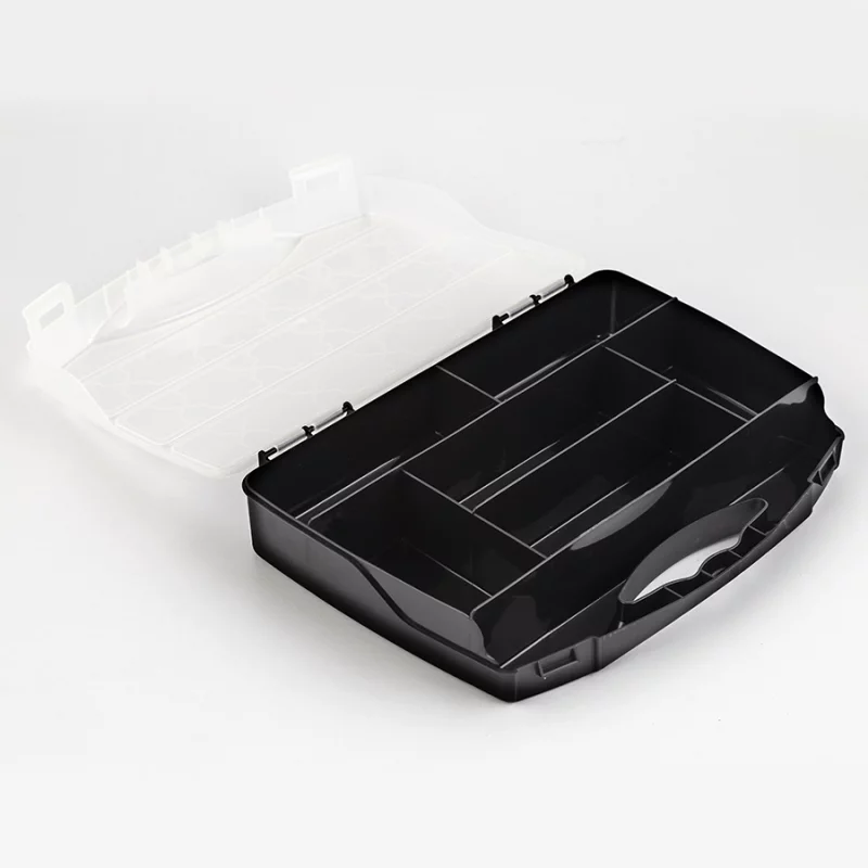 Caja Organizadora Great Plastic 28X20X5 7 Divisiones Negro 2046