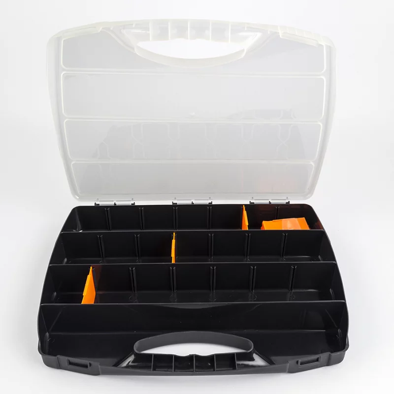 Caja Organizadora Great Plastic 36X27X5 22 Divisiones Negro 2045