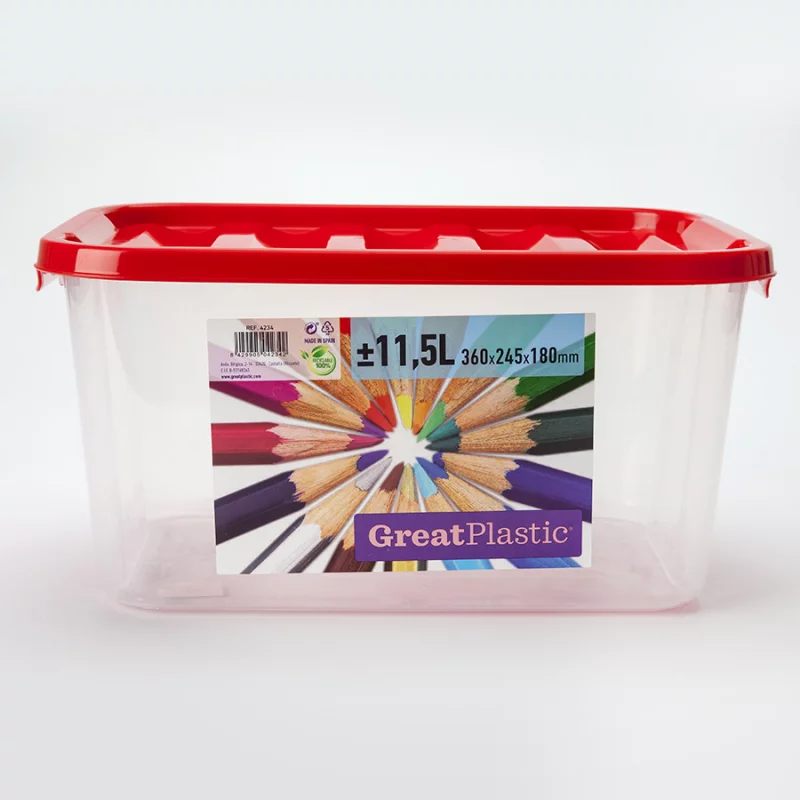 Caja Organizadora Great Plastic Asas Colores Surtidos 11.5 Lt 4234