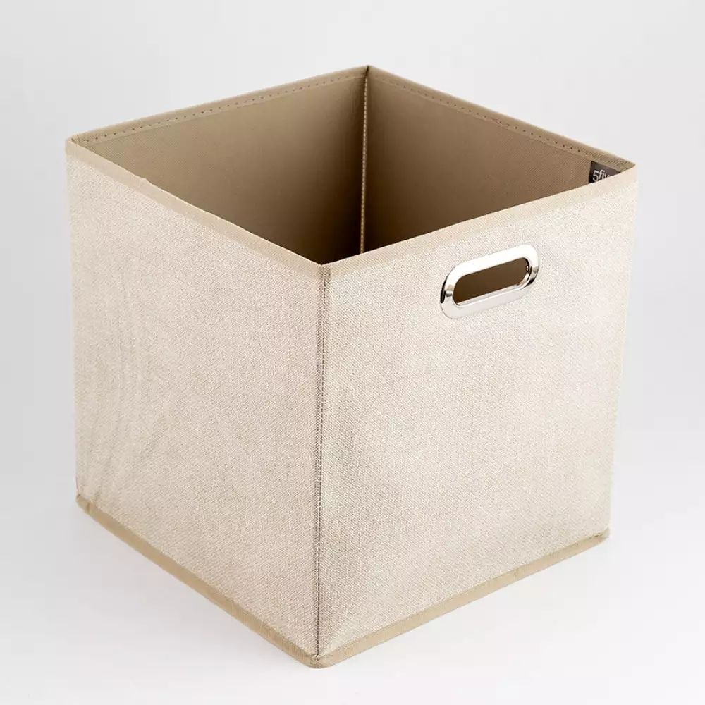 Caja Plegable de Tela 5Five Beige